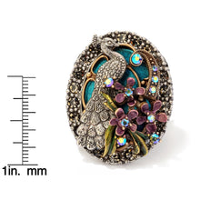 Load image into Gallery viewer, Peacock Flourish Ring - Sweet Romance Wholesale