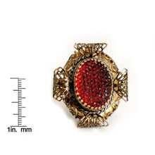 Load image into Gallery viewer, Elizabethan Ruby Ring - Sweet Romance Wholesale