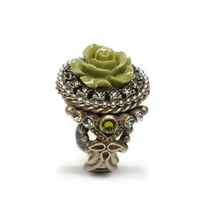 Carved Rose Ring OL_R434 - Sweet Romance Wholesale