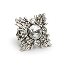 Load image into Gallery viewer, Art Deco Geometric Star Silver Ring OL_R435 - Sweet Romance Wholesale