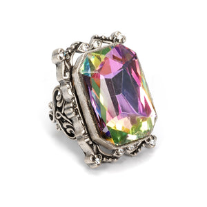 Grand Octagon Crystal Ring OL_R436 - Sweet Romance Wholesale