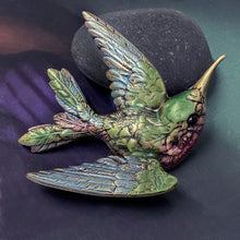 Load image into Gallery viewer, Hummingbird Brooch Pin by Sweet Romance P134