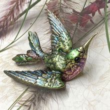 Load image into Gallery viewer, Hummingbird Brooch Pin by Sweet Romance P134