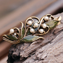 Load image into Gallery viewer, Lily of the Valley Hair Barrette B533 - Sweet Romance Wholesale