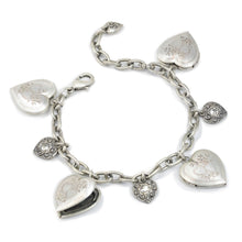 Load image into Gallery viewer, Heart Locket Charm Bracelet BR0214 - Sweet Romance Wholesale