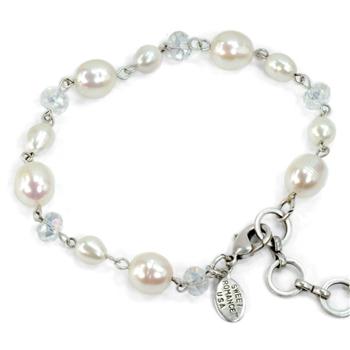 Pearls and Crystal Bracelet BR1005 - Sweet Romance Wholesale