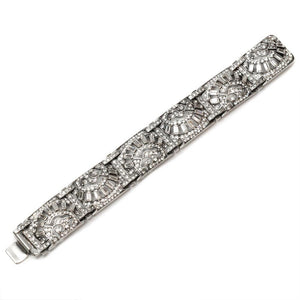 Art Deco Vintage Marquee Crystal Bracelet BR112 - Sweet Romance Wholesale