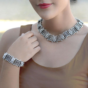 Art Deco Filigree Link Crystal Vintage Bracelet BR1137 - Sweet Romance Wholesale