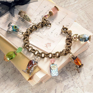 Perfume Bottle Charm Bracelet BR114 - Sweet Romance Wholesale
