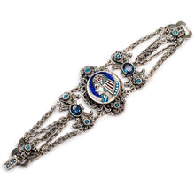 Load image into Gallery viewer, Art Deco Egyptian Goddess Vintage Silver Bracelet BR1209 - Sweet Romance Wholesale