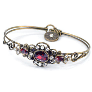 Victorian Jeweled Bangle Bracelet BR1260 - Sweet Romance Wholesale