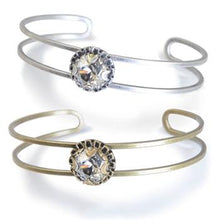Load image into Gallery viewer, Crystal Dot Stacking Cuff Bangle Bracelet - Sweet Romance Wholesale