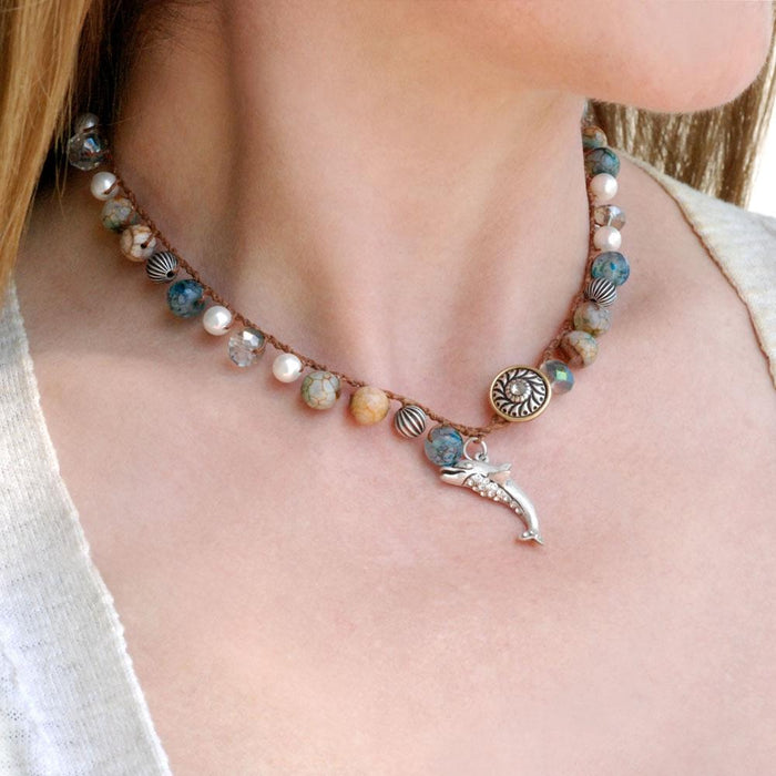 Dolphin Bead Wrap Bracelet - Sweet Romance Wholesale