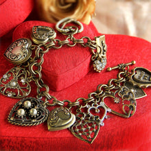 Load image into Gallery viewer, All My Love - Heart Charm &amp; Locket Bracelet BR214 - Sweet Romance Wholesale