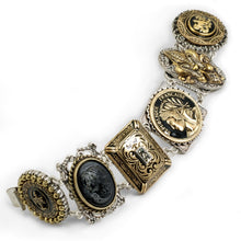 Load image into Gallery viewer, Old Paris Bronze &amp; Silver Bracelet - Sweet Romance Wholesale
