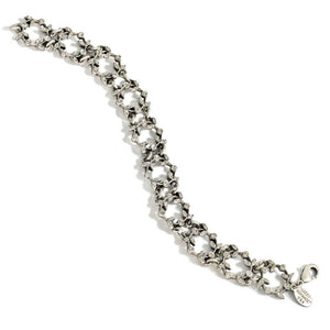 Vintage Leaf Crown Crystal Bracelet - Sweet Romance Wholesale
