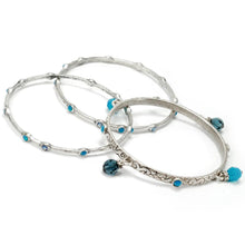 Load image into Gallery viewer, Set of 3 Crystal Bangle Bracelets - Sweet Romance Wholesale