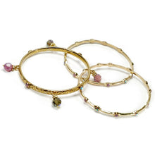 Load image into Gallery viewer, Set of 3 Crystal Bangle Bracelets - Sweet Romance Wholesale
