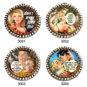Vintage Vixens Comic Bracelets - Sweet Romance Wholesale