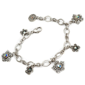 Jasmine Flowers Charm Bracelet - Sweet Romance Wholesale