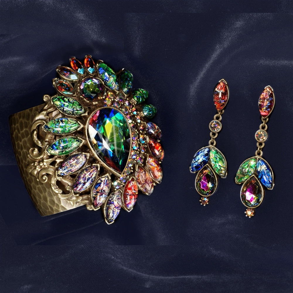 Vintage Opal Glass Cuff Bracelet - Sweet Romance Wholesale