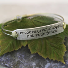 Load image into Gallery viewer, Encourage Your Hopes, Not Your Fears Inspirational Message Bracelet BR409 - Sweet Romance Wholesale