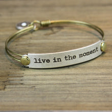 Load image into Gallery viewer, Live In The Moment Inspirational Message Bracelet BR416 - Sweet Romance Wholesale