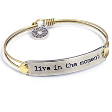 Load image into Gallery viewer, Live In The Moment Inspirational Message Bracelet BR416 - Sweet Romance Wholesale