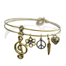 Load image into Gallery viewer, Melody Music Note Bangle - Sweet Romance Wholesale