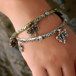 Dragonfly Bangle Bracelet - Sweet Romance Wholesale