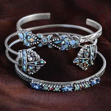 Load image into Gallery viewer, Set of 3 Crystal Bar Cuff Bracelets BR448-521-525 - Sweet Romance Wholesale