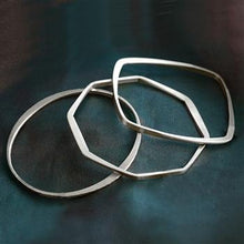 Load image into Gallery viewer, Hammered Geometric Bangle Bracelets - Sweet Romance Wholesale