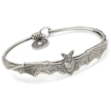 Load image into Gallery viewer, Silver Bat Bangle Bracelet BR477-SIL - Sweet Romance Wholesale