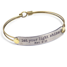 Load image into Gallery viewer, Let Your Light Shine Mat 5:16 Inspirational Bible Verse Bracelet - Sweet Romance Wholesale