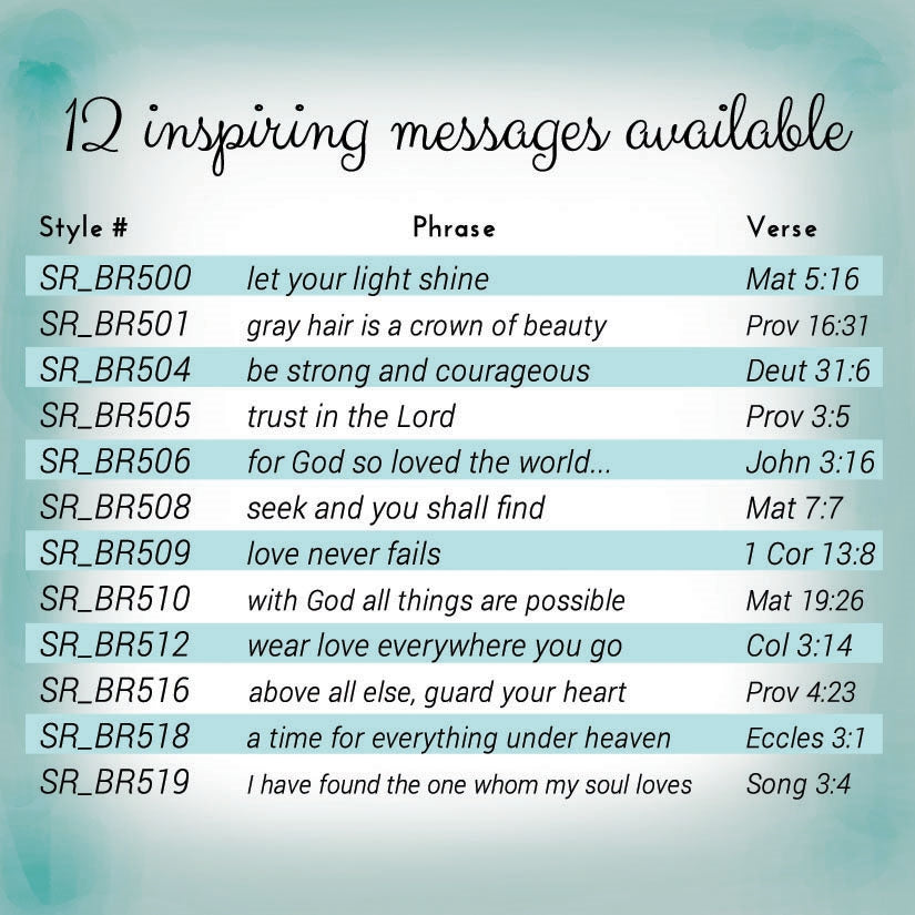 Let Your Light Shine Mat 5:16 Inspirational Bible Verse Bracelet - Sweet Romance Wholesale