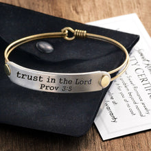 Load image into Gallery viewer, Trust in the Lord Prov 3:5 Inspirational Bible Verse Bracelet - Sweet Romance Wholesale