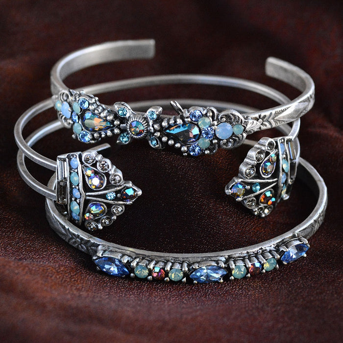 Linear Starlight Cuff Bracelet BR521-ST - Sweet Romance Wholesale