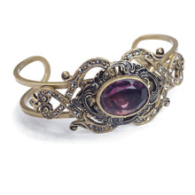 Load image into Gallery viewer, French Regency Sapphire Silver and Amethyst Bracelet BR532 - Sweet Romance Wholesale