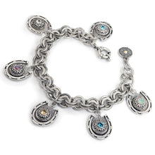 Load image into Gallery viewer, Lucky Horseshoe Charm Bracelet BR535 - Sweet Romance Wholesale