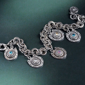 Lucky Horseshoe Charm Bracelet BR535 - Sweet Romance Wholesale