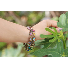 Load image into Gallery viewer, Vintage Rainbow Firefly Bracelet BR558 - Sweet Romance Wholesale
