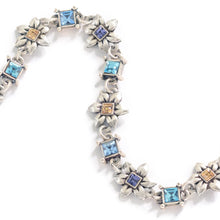 Load image into Gallery viewer, Silver Flower Link Bracelet BR568 - Sweet Romance Wholesale