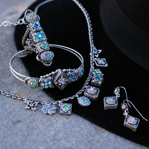 Etheria Silver Statement Bracelet BR578 - Sweet Romance Wholesale