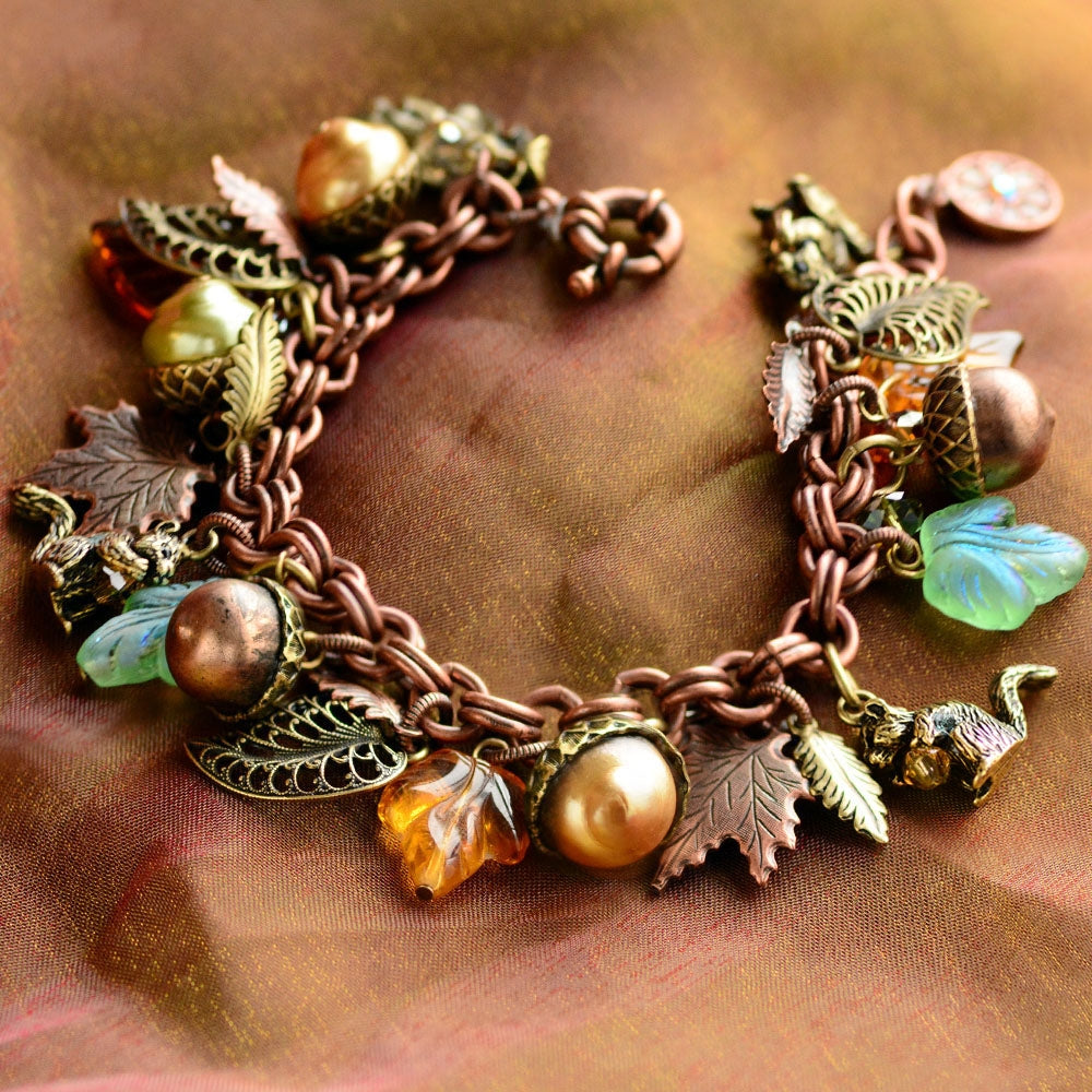 Squirrel's Harvest Charm Bracelet by Sweet Romance – Sweet Romance