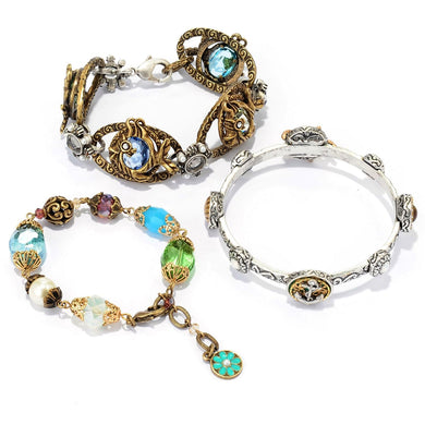 Treasures of the Sea - Set Of 3 Bracelets BR677-SEA - Sweet Romance Wholesale