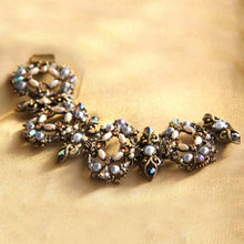 Load image into Gallery viewer, Encrusted Jewels &amp; Pearls Bracelet - Sweet Romance Wholesale