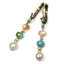 Load image into Gallery viewer, Triple Bead Dangle Earrings - Sweet Romance Wholesale