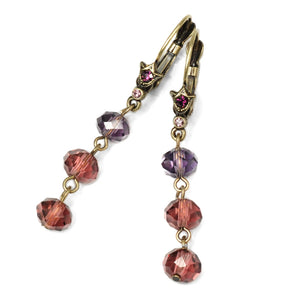 Triple Bead Dangle Earrings - Sweet Romance Wholesale