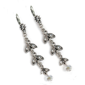 Crystal Flutter Drop Earrings E105 - Sweet Romance Wholesale