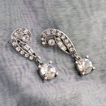Load image into Gallery viewer, Art Deco Vintage Hollywood Crystal Earrings E1102 - Sweet Romance Wholesale
